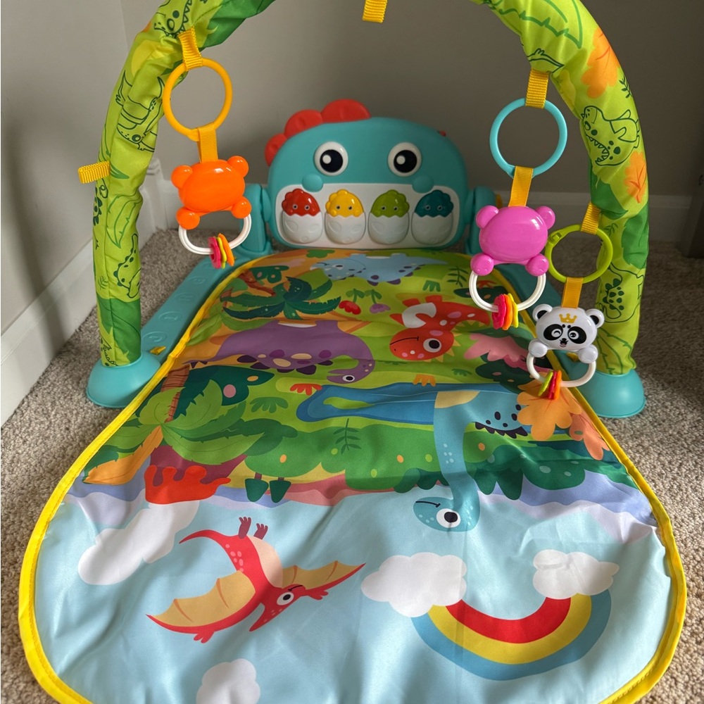 Colorful Baby Play Gym with Hanging Toys